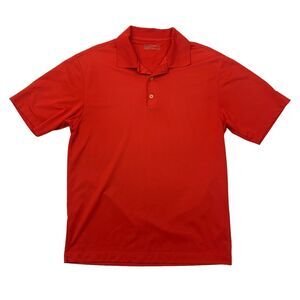 Nike Golf Shirt Mens M Medium Red Short Sleeve FitDry Performance Polo